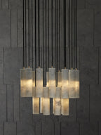 Nyxara Cluster Alabaster Pendant Light Staircase