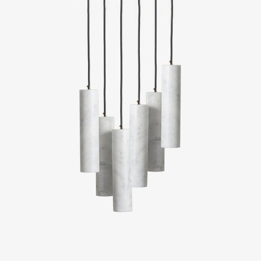 Nyxara Cluster Alabaster Pendant Light Staircase