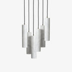 Nyxara Cluster Alabaster Pendant Light Staircase