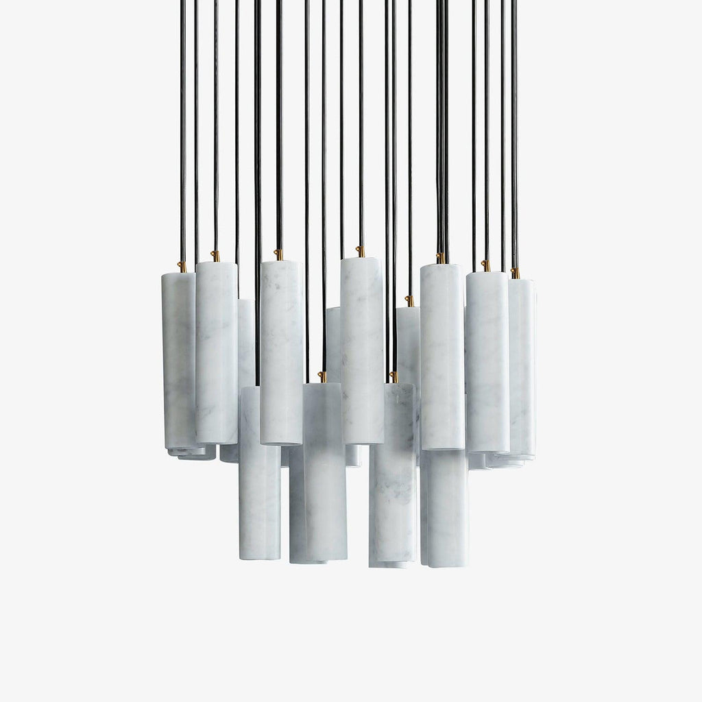 Nyxara Cluster Alabaster Pendant Light Staircase