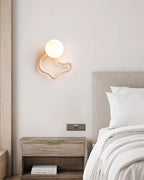 Ritta Cute Wall Lamp  Travertine Wave-like