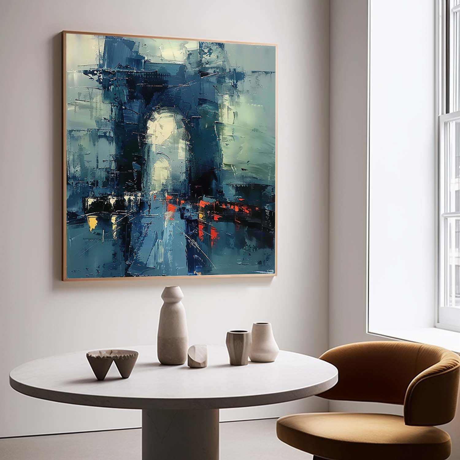 Cityscape Arc de Triomphe Painting Modern Impressionist