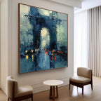 Cityscape Arc de Triomphe Painting Modern Impressionist