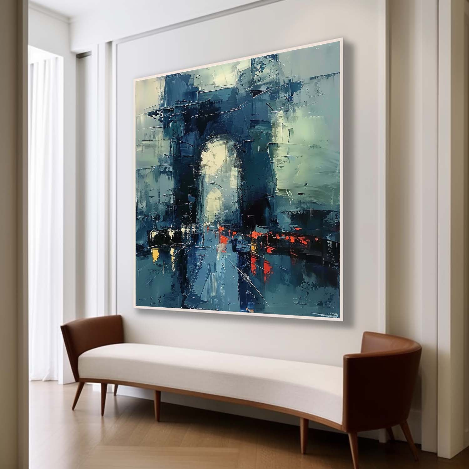 Cityscape Arc de Triomphe Painting Modern Impressionist