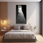 Monochrome Textured Reflective Landscape Oil Painting