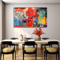 Neo-Expressionist Red Face Painting