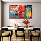 Neo-Expressionist Red Face Painting