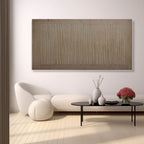 Textured Vertical Linear Relief Painting