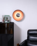 Wall Lamp Eclipse Inspired Halo Glow Modern Minimalist Art Accent