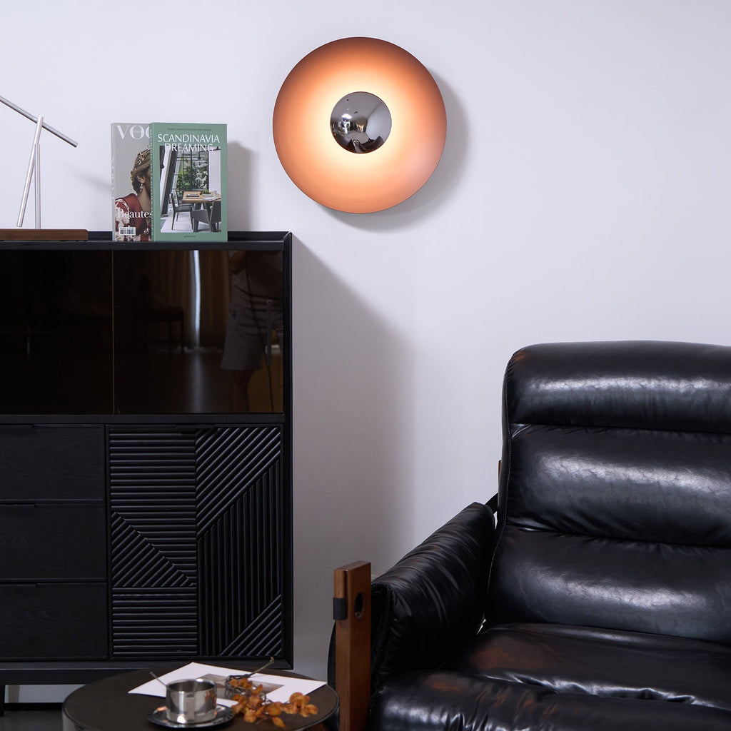 Wall Lamp Eclipse Inspired Halo Glow Modern Minimalist Art Accent