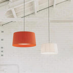 Pendant Light Pleated Fabric Drum