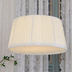 Pendant Light Pleated Fabric Drum