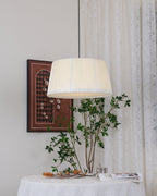 Pendant Light Pleated Fabric Drum