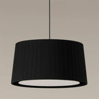 Pendant Light Pleated Fabric Drum