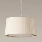 Pendant Light Pleated Fabric Drum