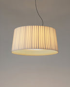 Pendant Light Pleated Fabric Drum
