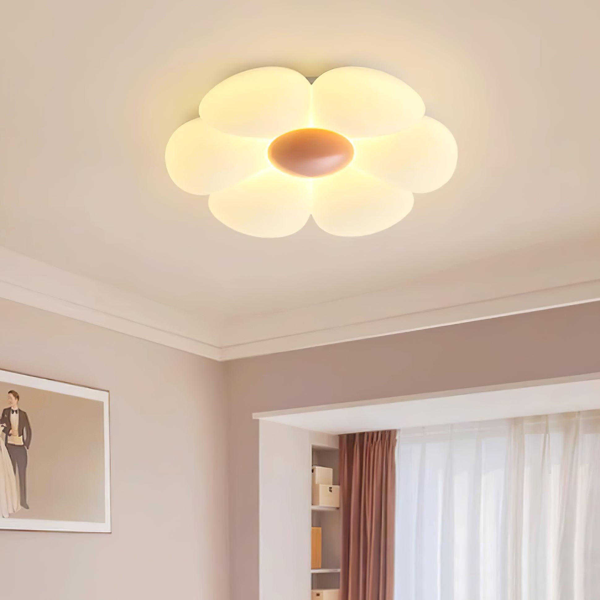 Solara Ceiling Lamp Six-Leaf Flower for Kids Room
