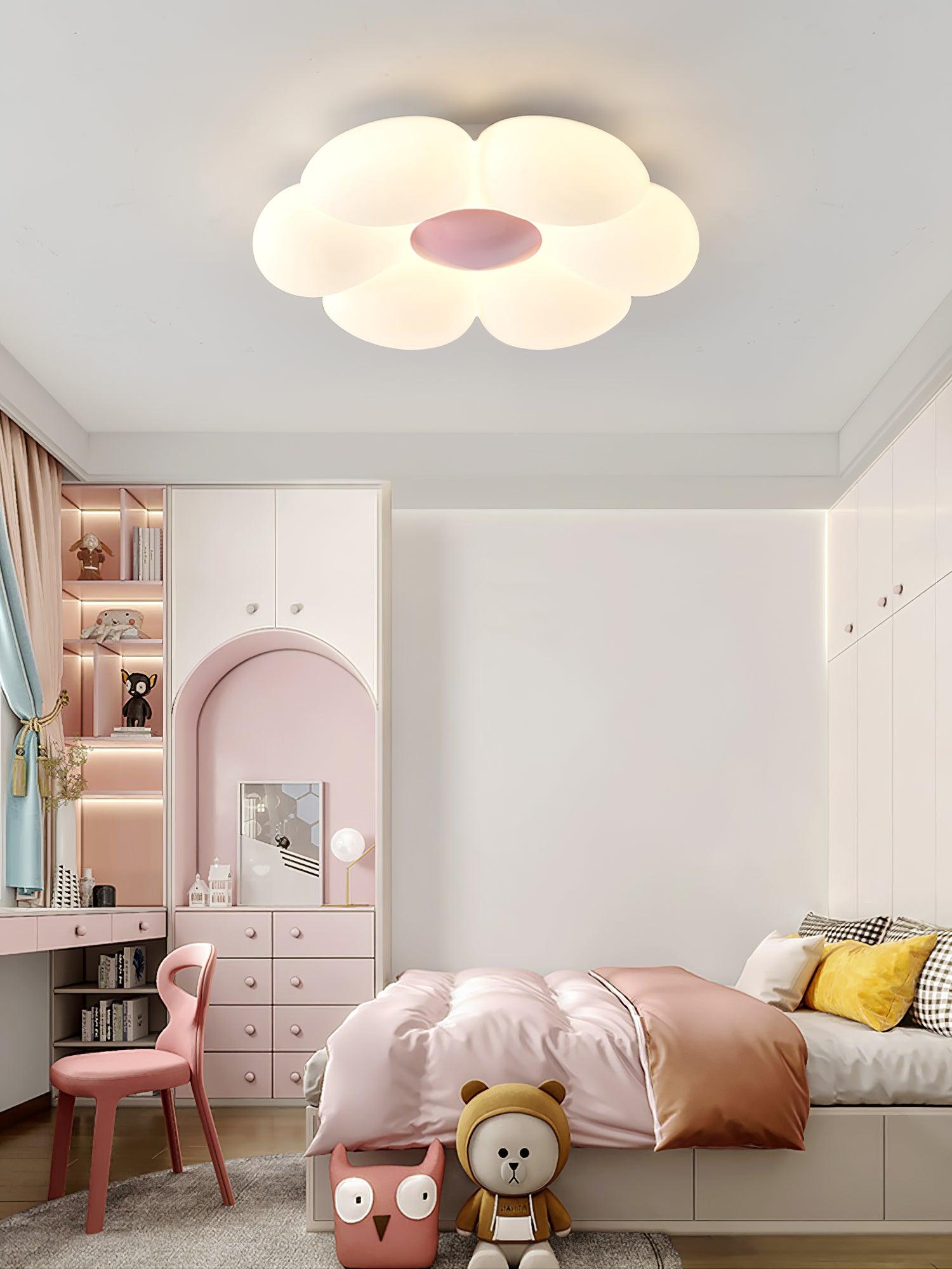 Solara Ceiling Lamp Six-Leaf Flower for Kids Room