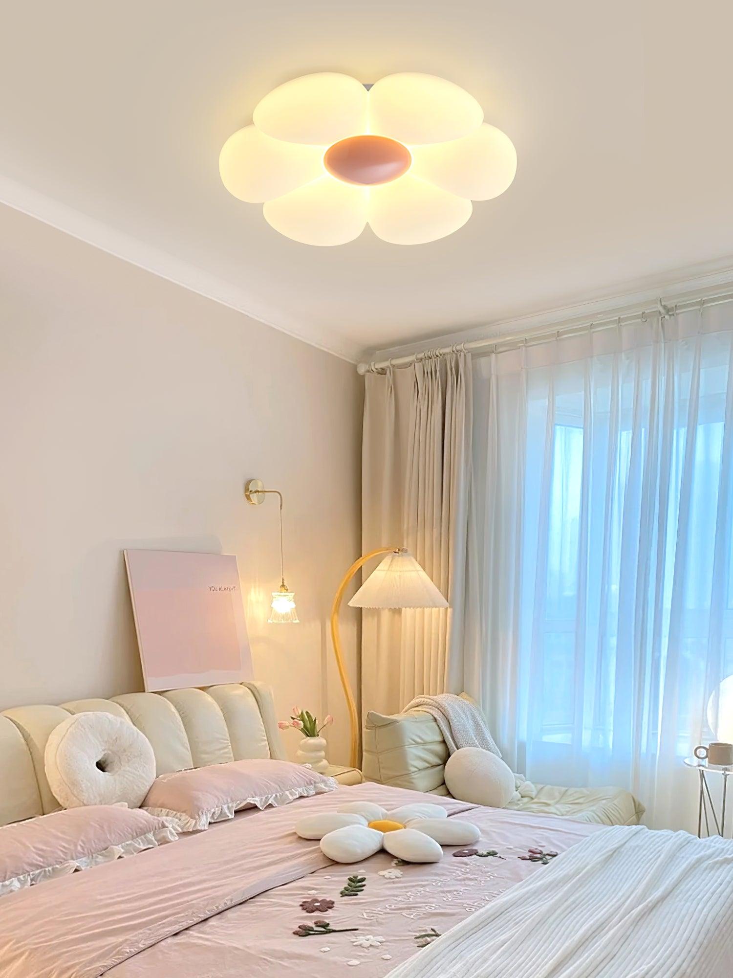 Solara Ceiling Lamp Six-Leaf Flower for Kids Room
