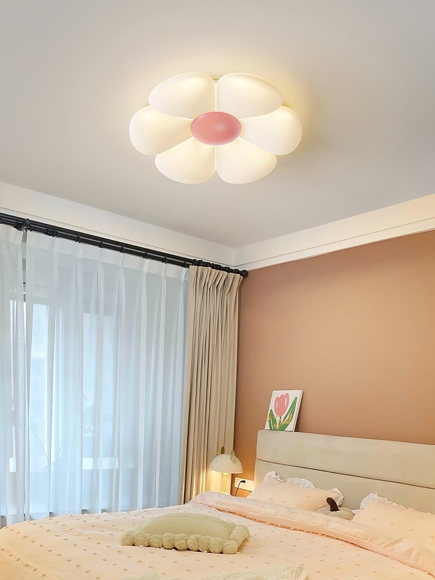 Solara Ceiling Lamp Six-Leaf Flower for Kids Room