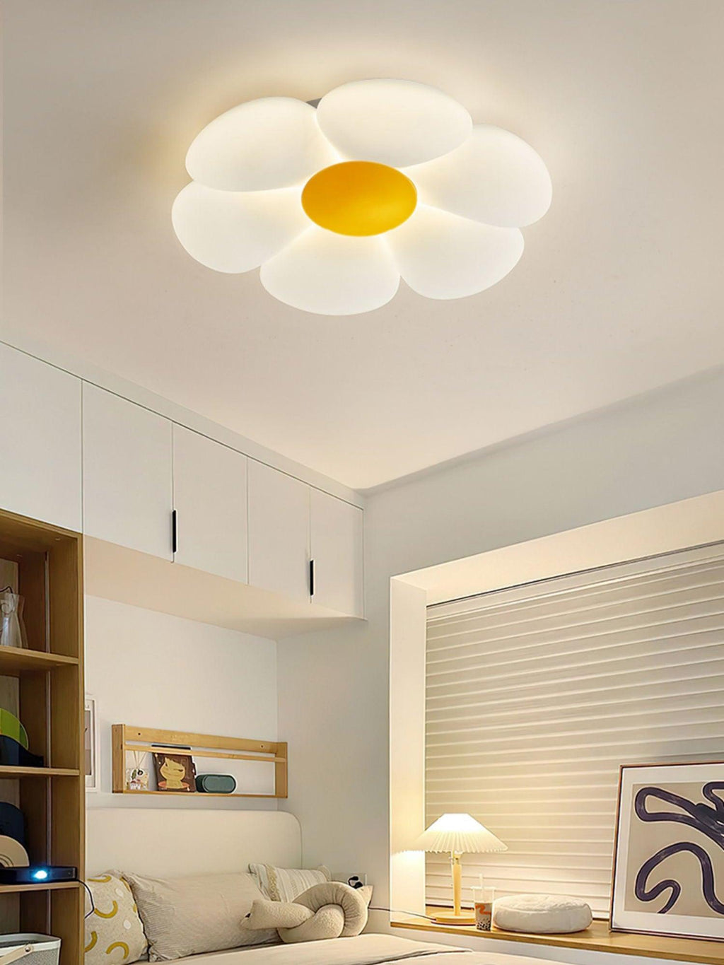 Solara Ceiling Lamp Six-Leaf Flower for Kids Room