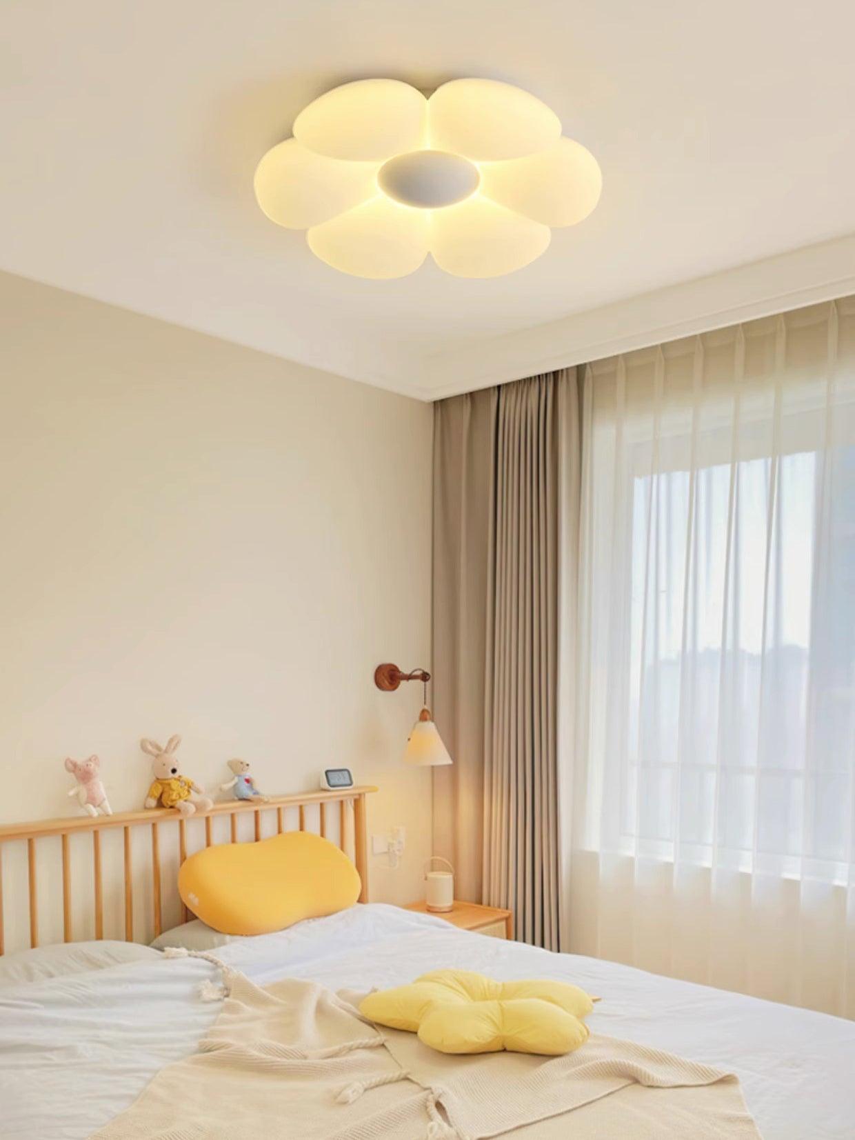 Solara Ceiling Lamp Six-Leaf Flower for Kids Room