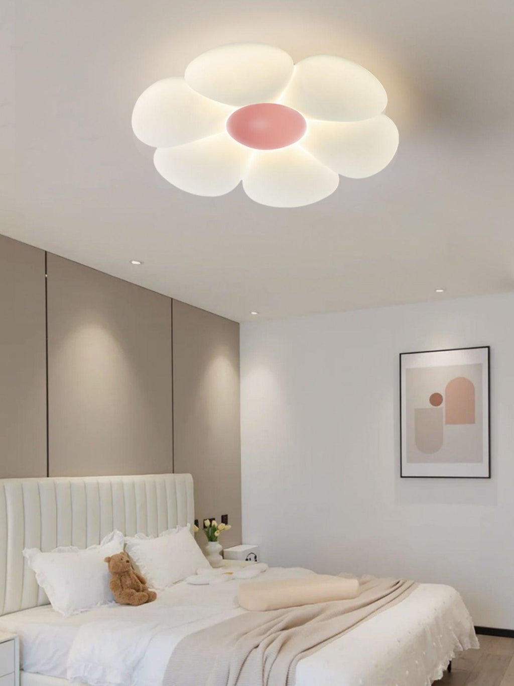 Solara Ceiling Lamp Six-Leaf Flower for Kids Room