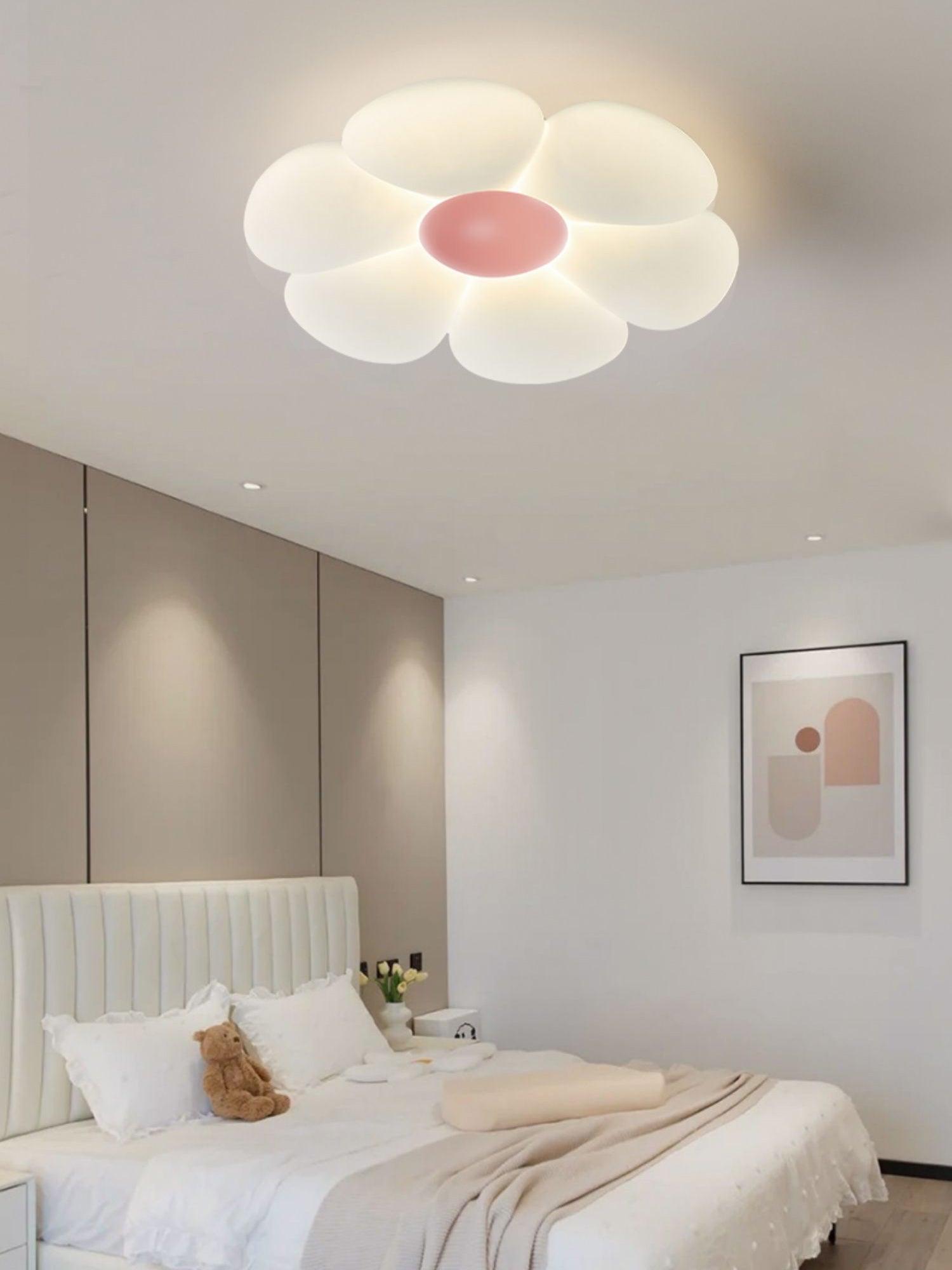 Solara Ceiling Lamp Six-Leaf Flower for Kids Room
