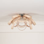 Veylo Wooden Ribbon Ceiling Lamp