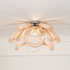 Veylo Wooden Ribbon Ceiling Lamp