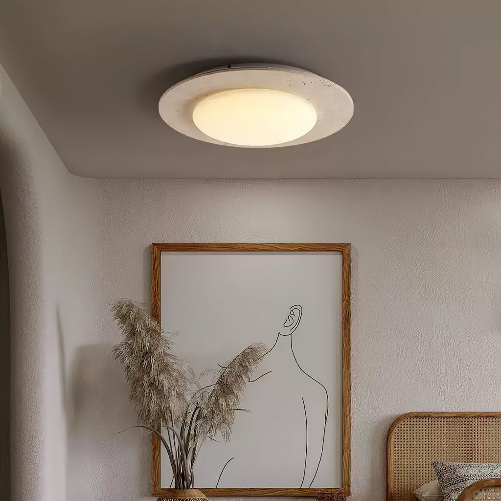 Arsoror Ceiling Light Recessed in Travertine - Kingsley Beaumont