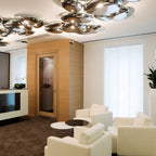 Lava Contemporary Skydro Ceiling Light Smoke Gray