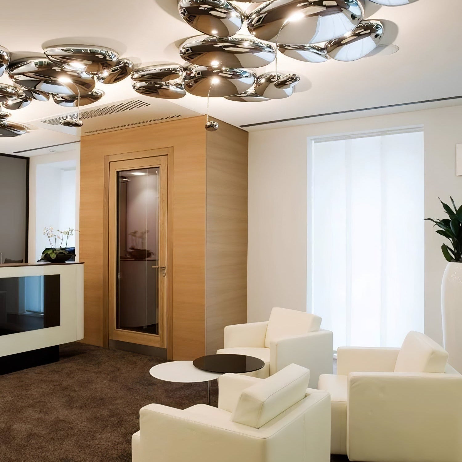Lava Contemporary Skydro Ceiling Light Smoke Gray