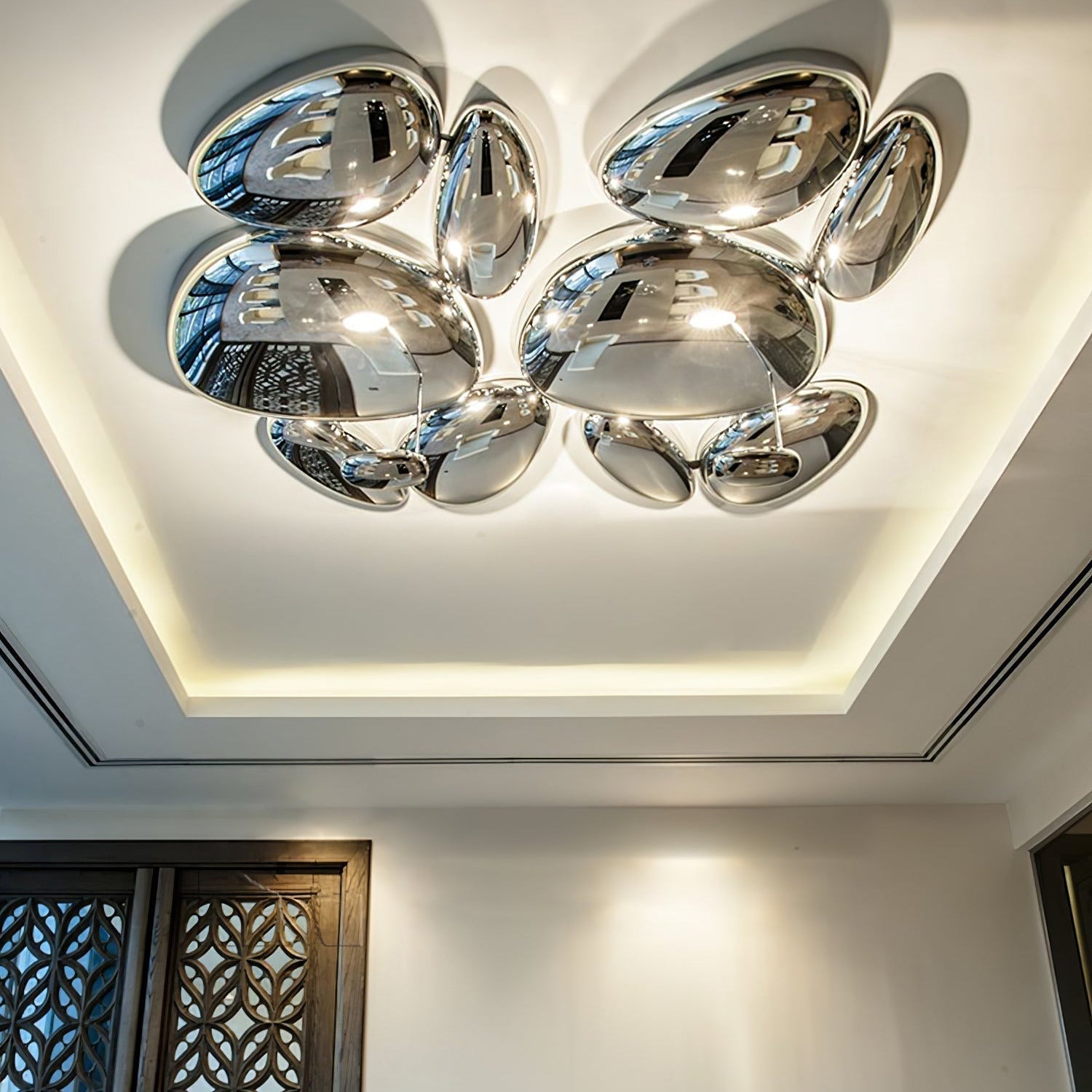 Lava Contemporary Skydro Ceiling Light Smoke Gray