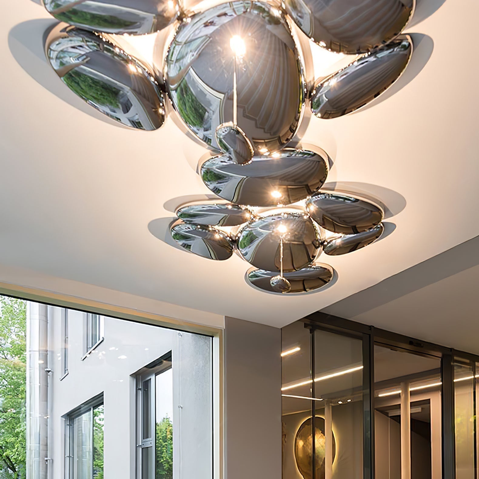 Lava Contemporary Skydro Ceiling Light Smoke Gray