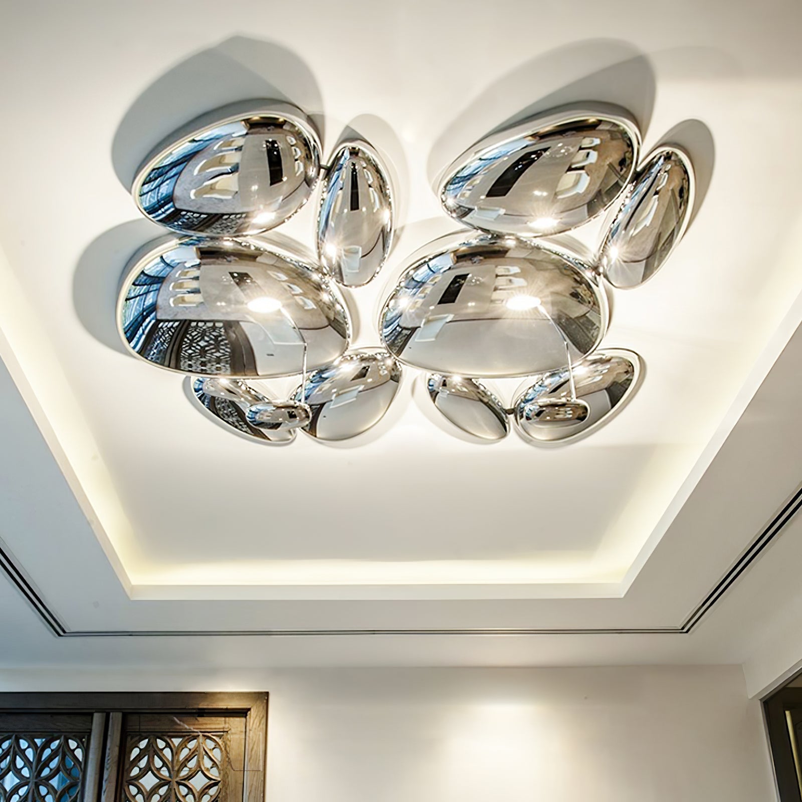 Lava Contemporary Skydro Ceiling Light Smoke Gray