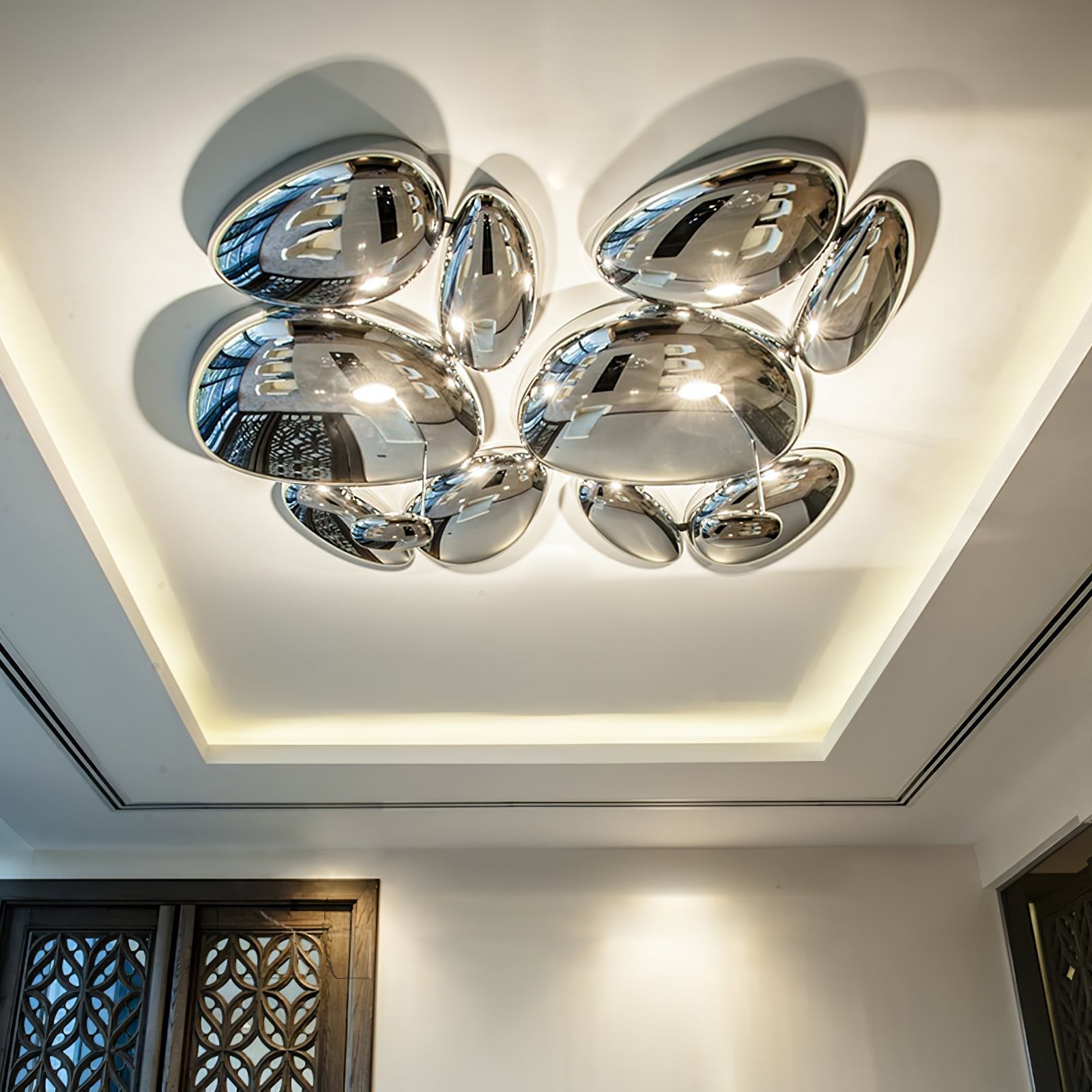 Lava Contemporary Skydro Ceiling Light Smoke Gray