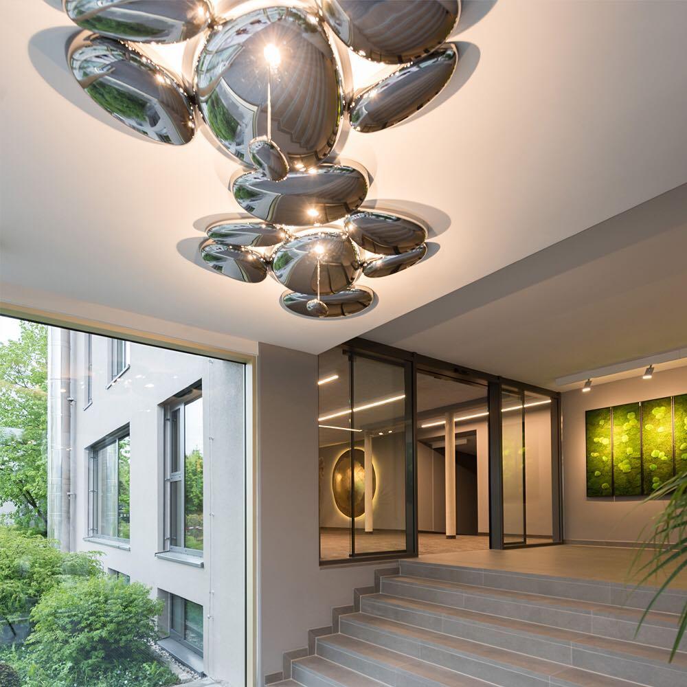Lava Contemporary Skydro Ceiling Light Smoke Gray