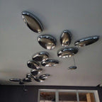 Lava Contemporary Skydro Ceiling Light Smoke Gray