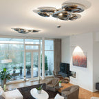 Lava Contemporary Skydro Ceiling Light Smoke Gray