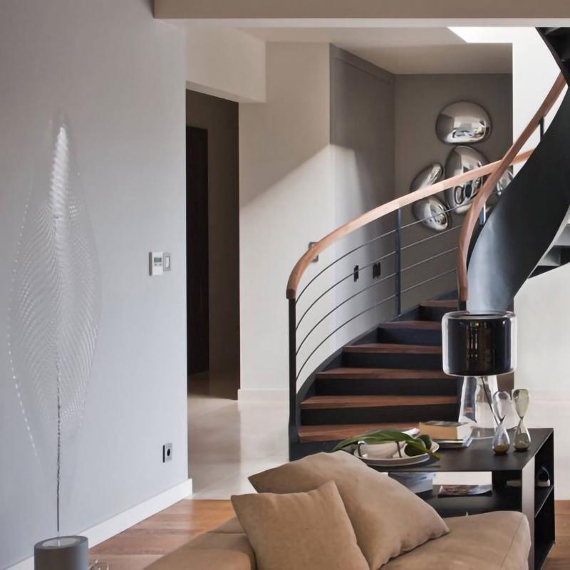Lava Contemporary Skydro Ceiling Light Smoke Gray