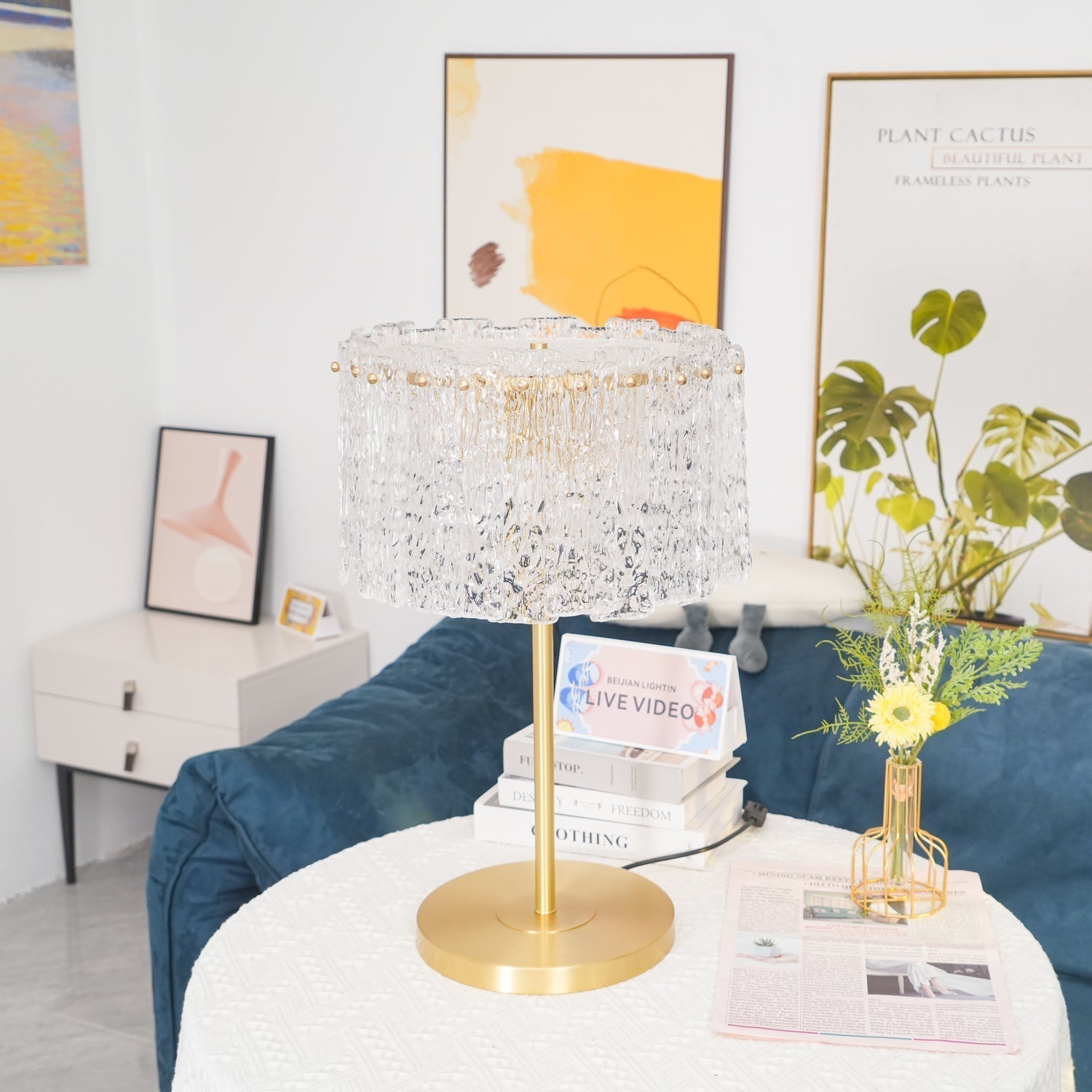 Erliren Crystal Table Lamp