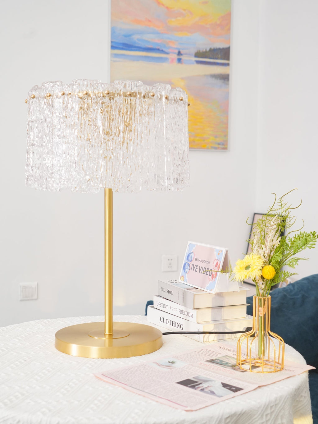 Erliren Crystal Table Lamp