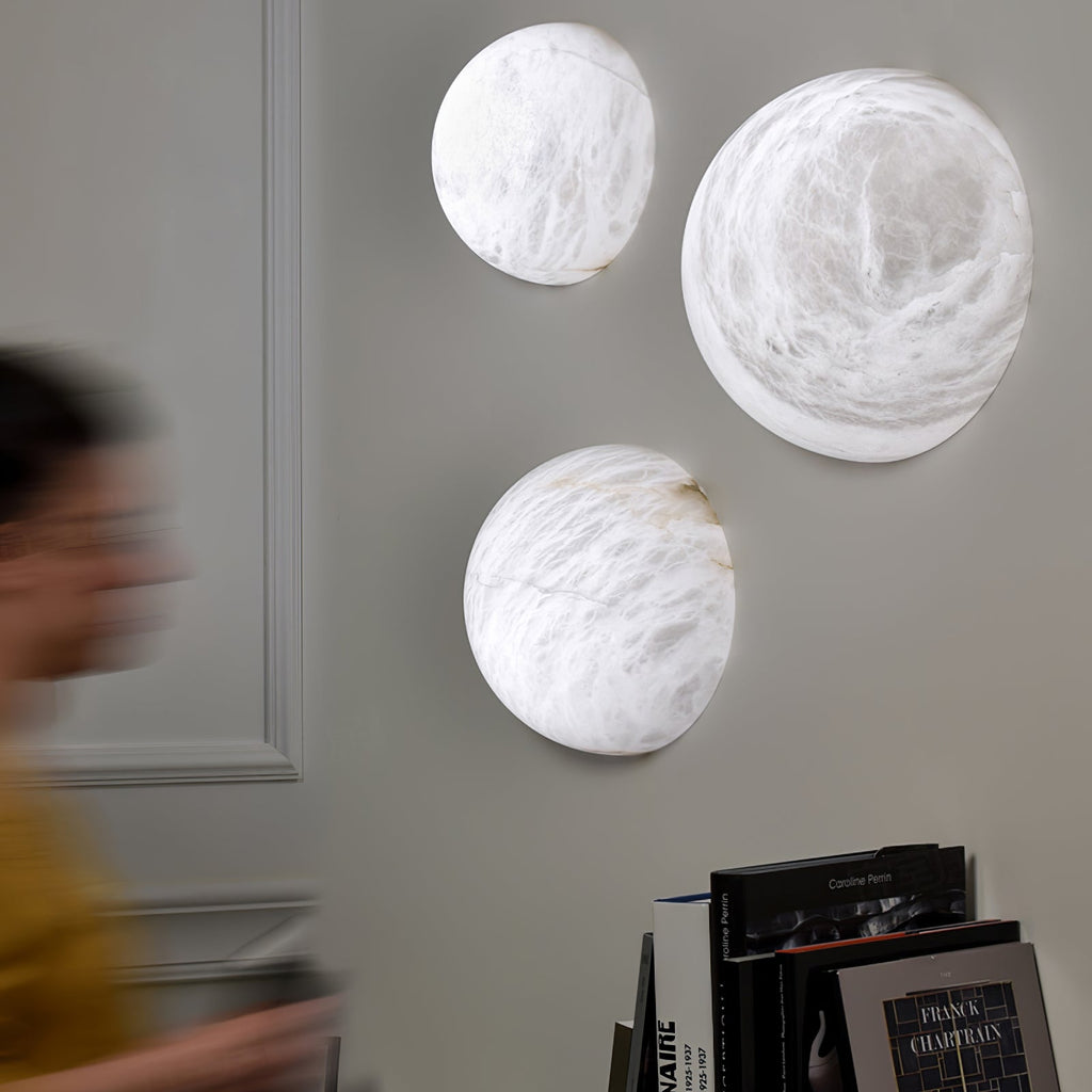 Canoria Wabi-Sabi Travertine Wall Lamp