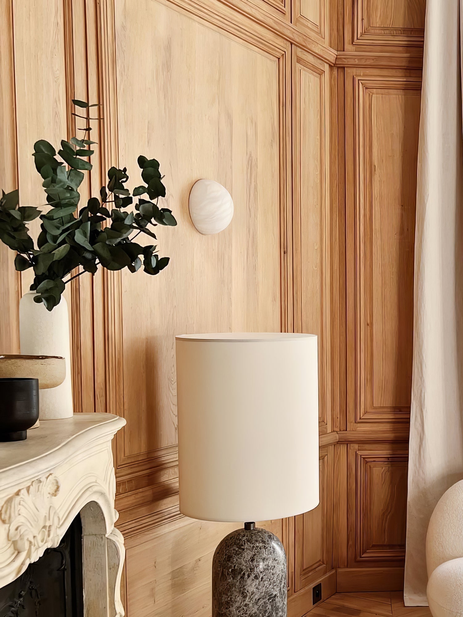Canoria Wabi-Sabi Travertine Wall Lamp
