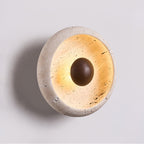 Covynila Orb-Shaped Travertine Wall Light