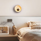 Covynila Orb-Shaped Travertine Wall Light