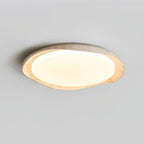 Adoros Ceiling Light Circular Edged in Travertine - Kingsley Beaumont