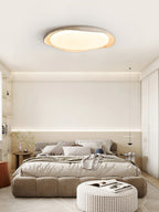 Adoros Ceiling Light Circular Edged in Travertine - Kingsley Beaumont