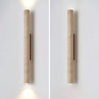 Olvaros Slim Cylinder Travertine Wall Light